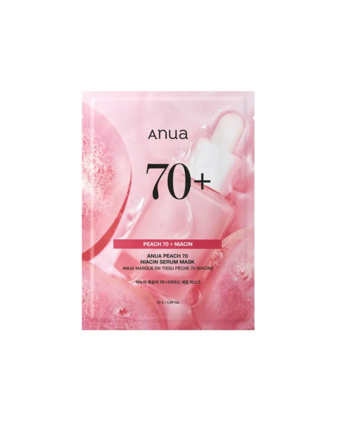 Anua - Mascarilla Facial Peach 70 Niacin Serum Mask - 25 ml