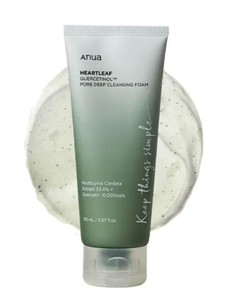 Anua - Espuma Limpiadora Heartleaf Quercetinol Pore Deep Cleansing Foam - 150 ml
