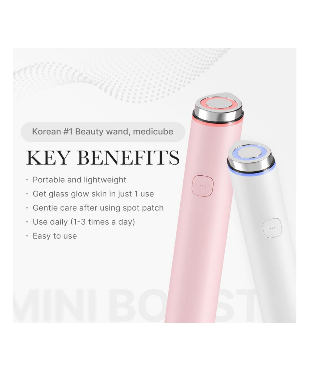 Medicube - AGE-R Booster Pro Mini - Mini Dispositivo Antienvejecimiento Multifuncional + Bolsa de regalo
