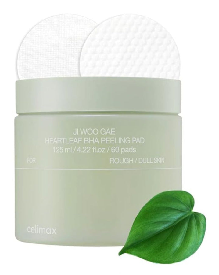 Celimax - Pad Exfoliante JIWOOGAE Heartleaf BHA Peeling Pad [60 pcs]