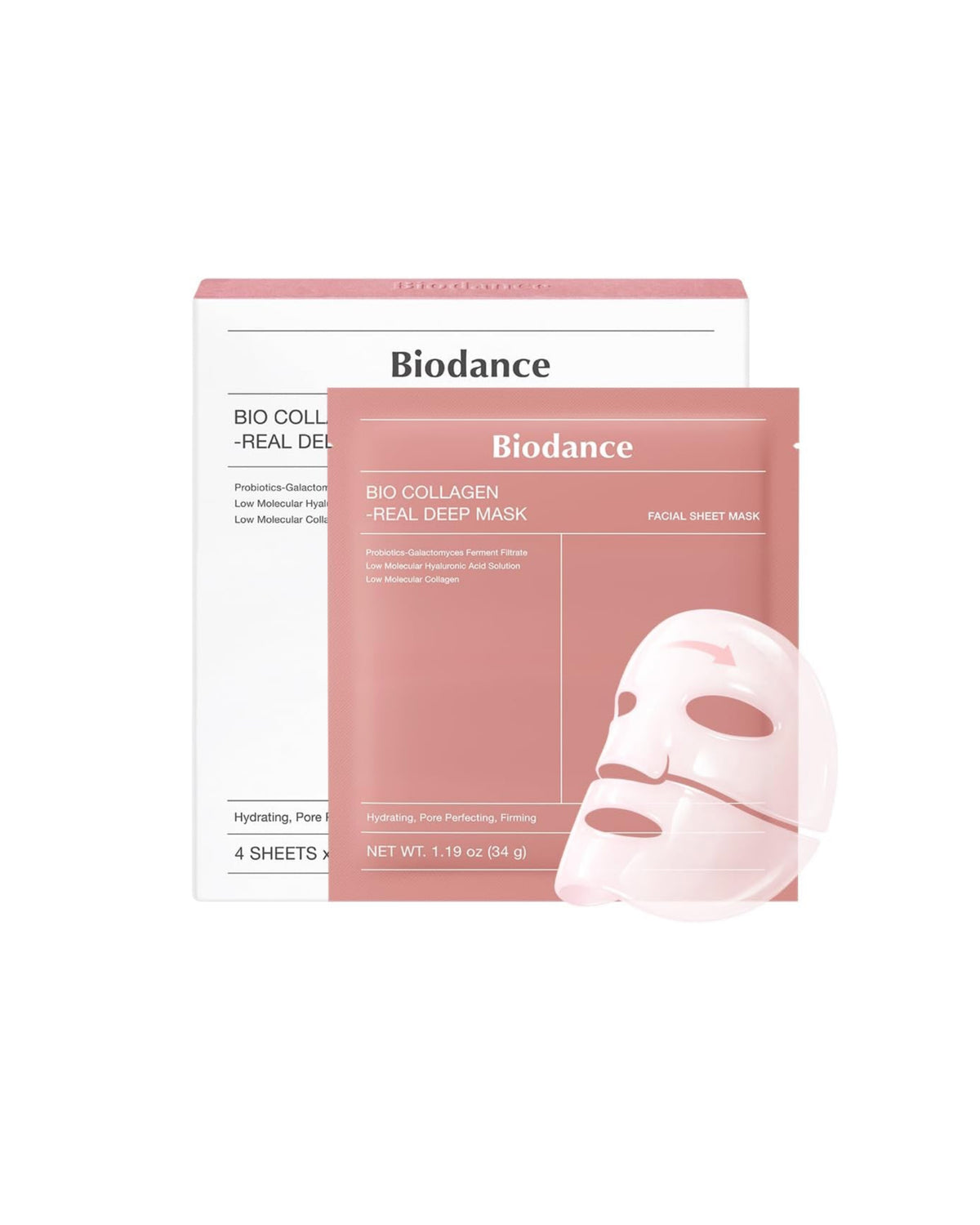 Biodance - Set de 4 Mascarillas Bio-Collagen Real Deep
